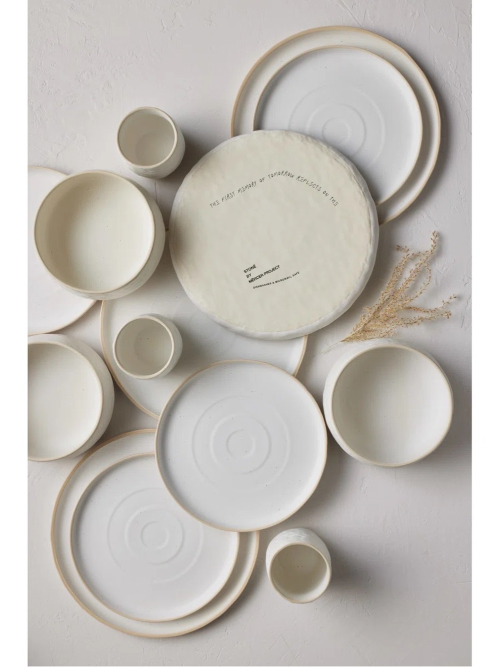Stone by Mercer Project Shosai 32-Piece Dinnerware Set Stoneware